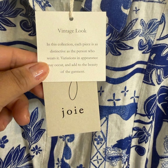 Joie Blue and White Floral Dress - Picture 5 of 5